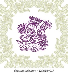 Beautiful flowers. Vector illustration