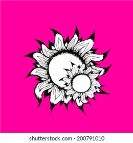 Beautiful flowers. Vector illustration