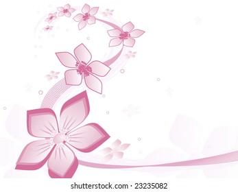 Beautiful flowers. Vector illustration