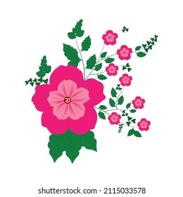 Beautiful flowers. Vector illustration. Decorative floral element for design of invitations, covers, and other items. Editable.