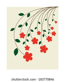 Beautiful flowers.Vector illustration