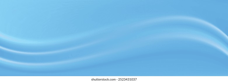 Beautiful Flowing Summer Color Abstract Background. Sky blue and cream gradient mesh background. Refreshing abstraction artwork. Vector