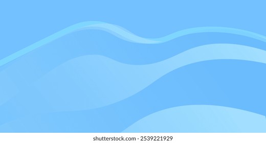 Beautiful Flowing Summer Color Abstract Background. Sky blue and cream gradient mesh background. Refreshing 