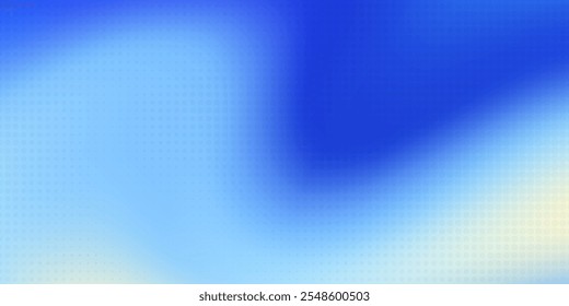 Hermoso fondo Abstractas de color de verano que fluye. Fondo de malla degradada azul cielo y crema. Refrescante obra de arte de abstracción. Ilustración vectorial.