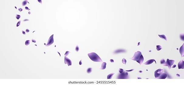 Beautiful fluttering flower petals background vector illustration