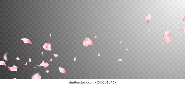 Beautiful fluttering flower petals background vector illustration