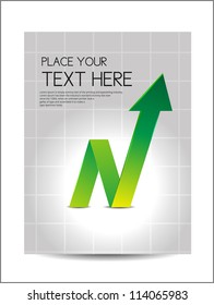 Beautiful Flyer Design with Nice Arrow and colorful Background,