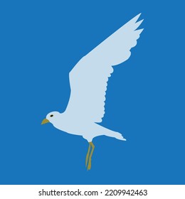 Schöne Vogelvektorgrafik. 
