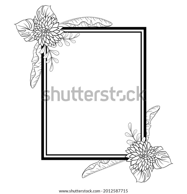 Beautiful Foliage
Floral Frame Text Divider with elegant floral Can be used for your
wedding, birthday
invitation