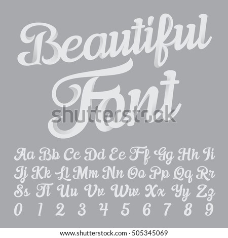 Beautiful Font and Number