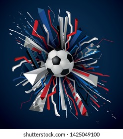 beautiful football vector design art