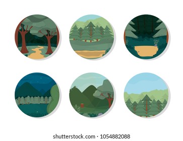 Beautiful forest landscape