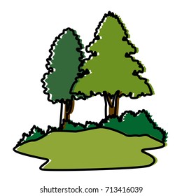 Beautiful forest landscape