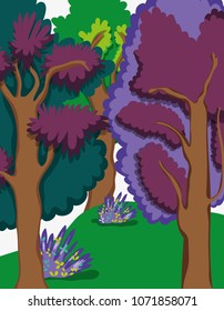 Beautiful forest scenery