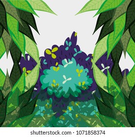 Beautiful forest scenery