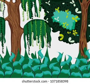 Beautiful forest scenery