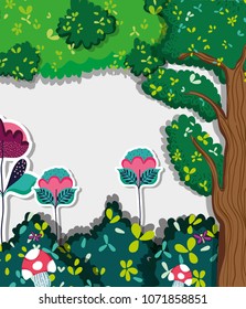 Beautiful forest scenery