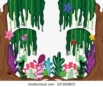 Beautiful forest scenery