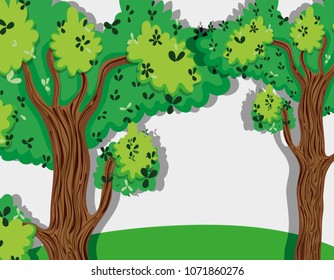 Beautiful forest scenery