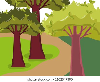 Beautiful forest scenery