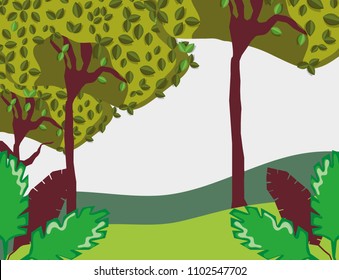 Beautiful forest scenery