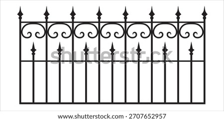 Beautiful forged grilles for decorating streets and squares