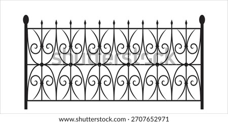 Beautiful forged grilles for decorating streets and squares