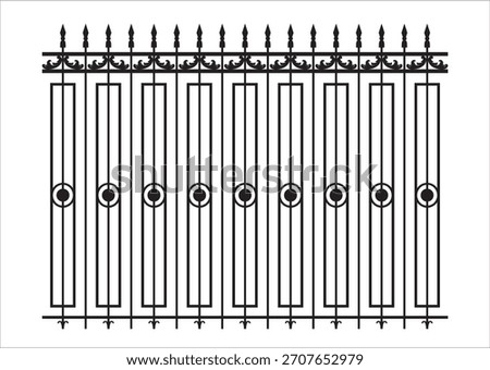 Beautiful forged grilles for decorating streets and squares