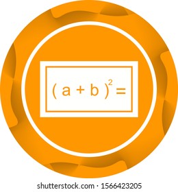Beautiful Formula Glyph Vector Icon