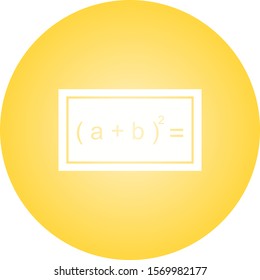 Beautiful Formula Glyph Vector Icon