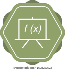Beautiful Formula vector line icon