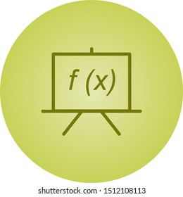 Beautiful Formula vector line icon