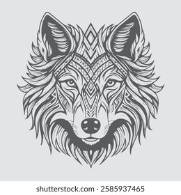 Beautiful fox, coloring page for adults,  mandala, high detailed, no background, mandala