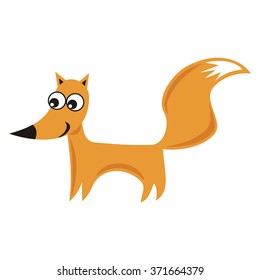 Beautiful fox cute cartoon vector illustration