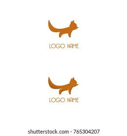 beautiful fox logo illustration for use 