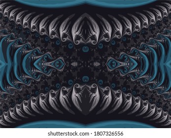 Beautiful fractal. Computer generated. Fractal background. Abstract spirals. Seamless pattern. Beautiful background for greetings card, flyers, invitation, posters, brochure, banners. Vector eps10.