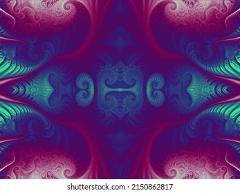Beautiful fractal. Computer generated image. Fractal background. Abstract spirals. Seamless pattern. Beautiful background for greetings card, flyers, invitation, posters, brochure, banners, calendar.