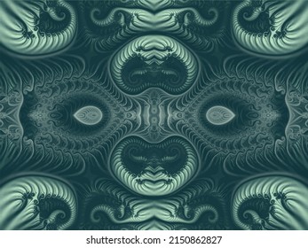Hermoso fractal. Imagen generada por el equipo. Fondo fractal. Espirales abstractas. Patrón sin foco. Hermoso fondo para tarjetas de felicitación, volantes, invitación, afiches, folleto, banners, calendario.
