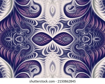 Beautiful fractal. Computer generated image. Fractal background. Abstract spirals. Seamless pattern. Beautiful background for greetings card, flyers, invitation, posters, brochure, banners, calendar.