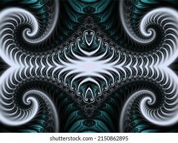 Beautiful fractal. Computer generated image. Fractal background. Abstract spirals. Seamless pattern. Beautiful background for greetings card, flyers, invitation, posters, brochure, banners, calendar.