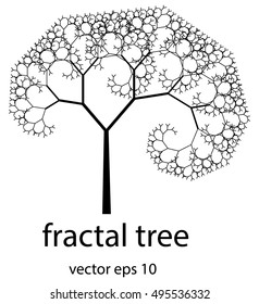 Beautiful fractal tree vector illustration.Perfect for background,presentations,logo.