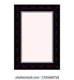 Beautiful Frame with abstract floral ornaments.
