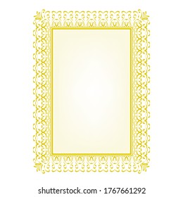 Beautiful Frame with abstract floral ornaments.