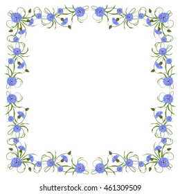 Frame Flower Vector Pattern Stock Vector (Royalty Free) 1312188440 ...