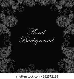 beautiful frame border floral background design.Eps10