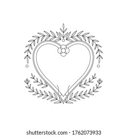 Beautiful frame design with flower decoration for greeting.