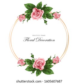 Beautiful Frame Floral and Flower Decoration