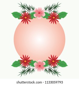 Beautiful frame flowers