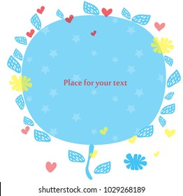 Beautiful frame in the form of a tree