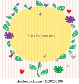 Beautiful frame in the form of a tree